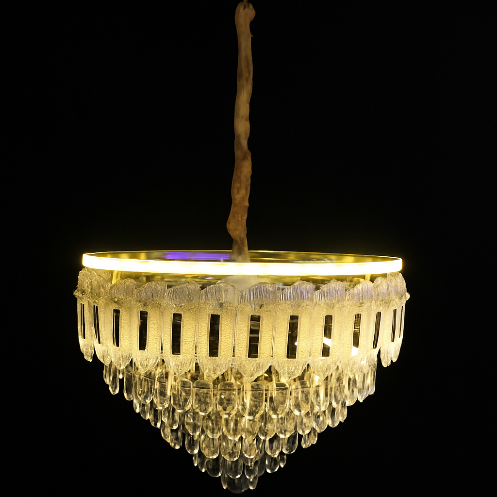 Silver & Gold Marston Round Chandelier