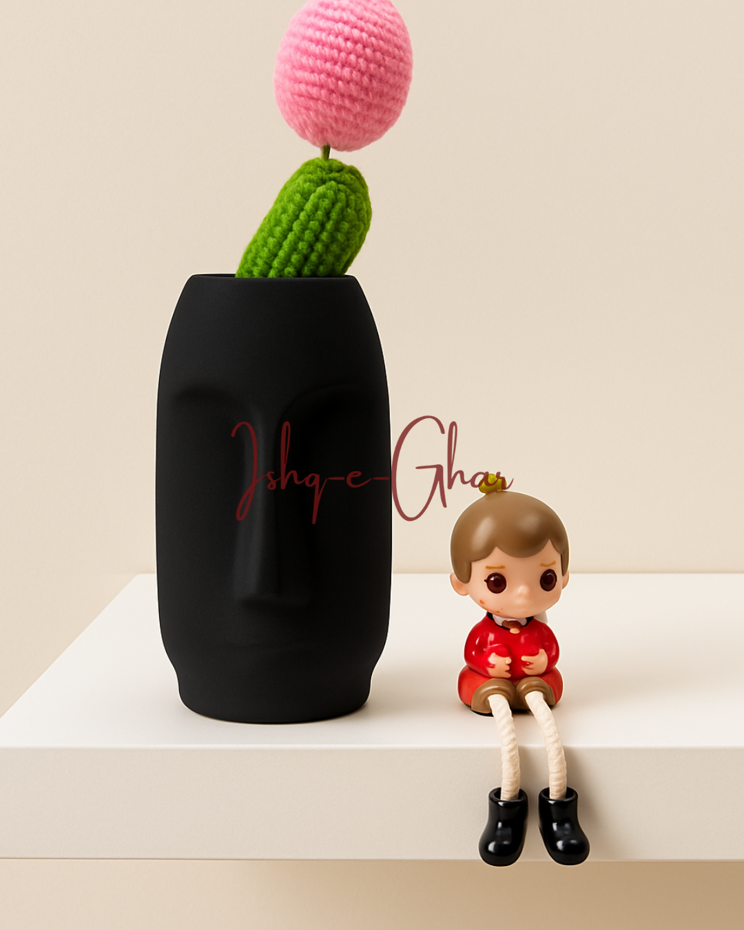 Bayaan Black With Pink Tulip