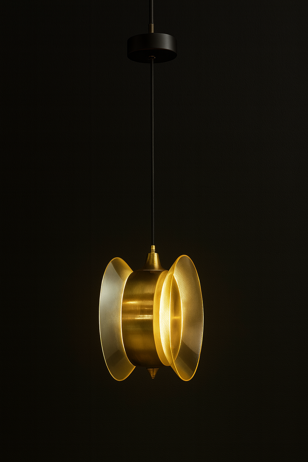 Golden Halo LED Pendant Light
