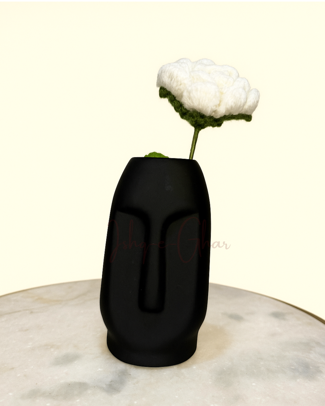 Mijaaz vase set with 3 rose (red, white, pink)