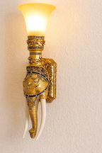 Royal Elephant Wall Light – Gold Finish