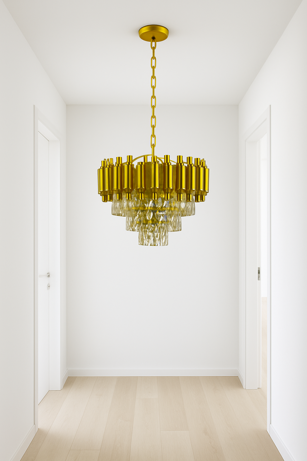 Gold Luxe Crystal Chandelier