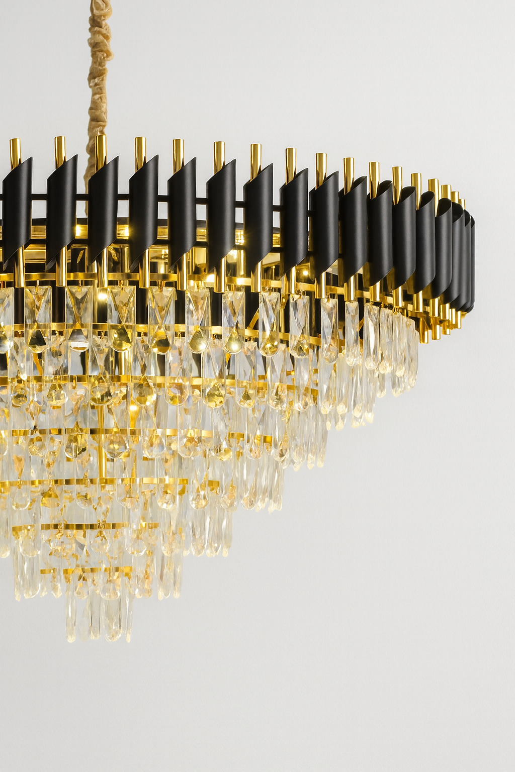 Black & Gold Auric Eclipse Chandelier