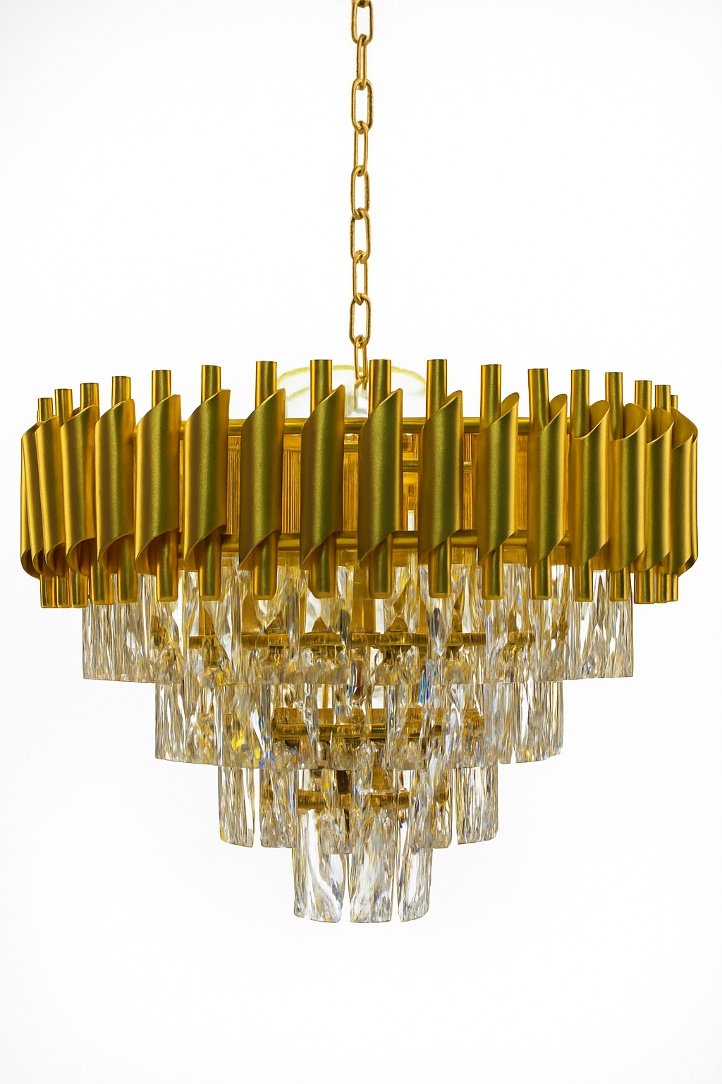 Gold Luxe Crystal Chandelier