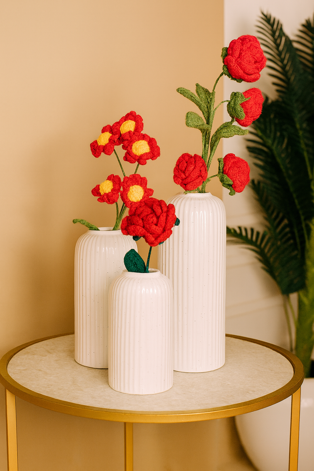 Viraasat vase set white