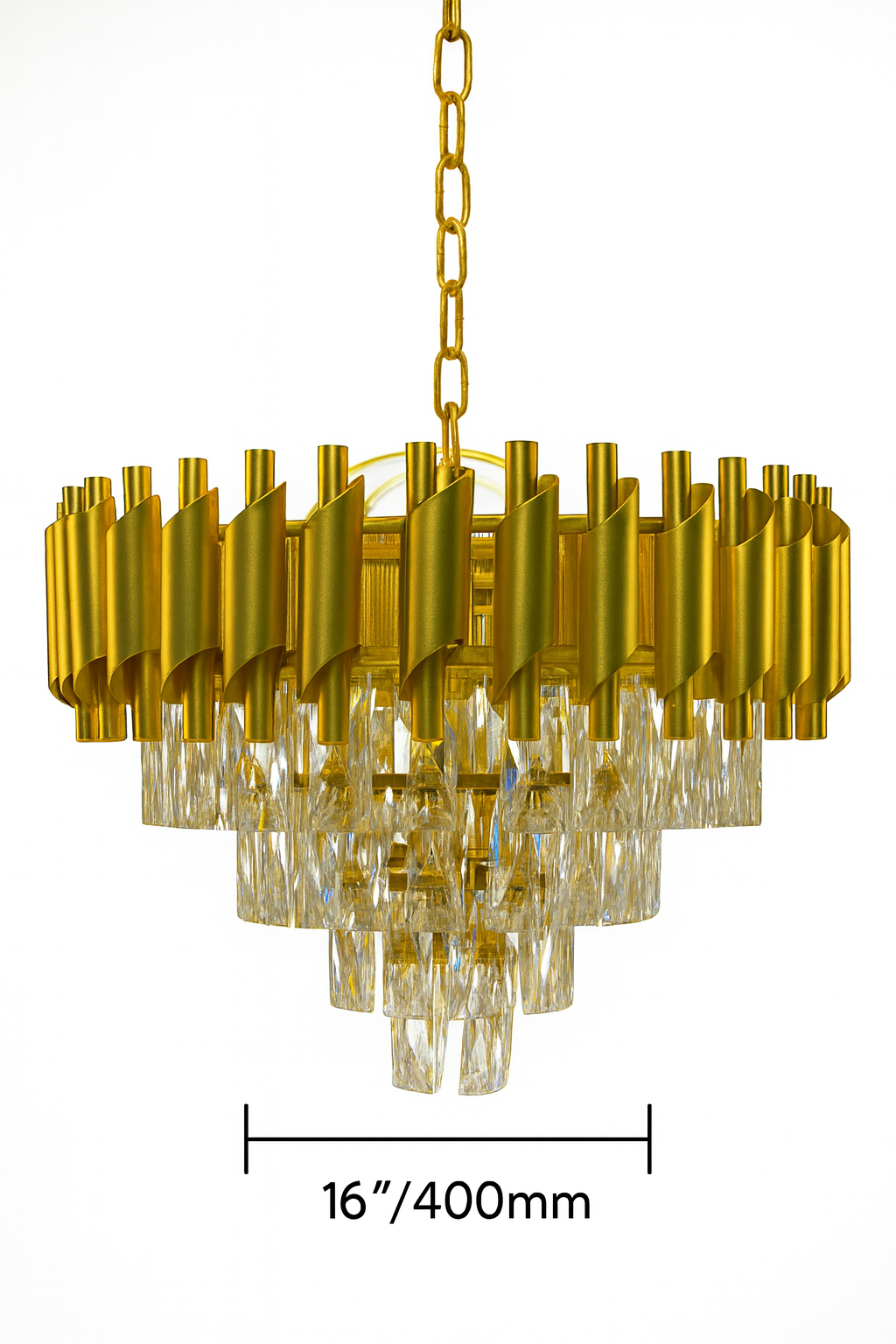 Gold Luxe Crystal Chandelier