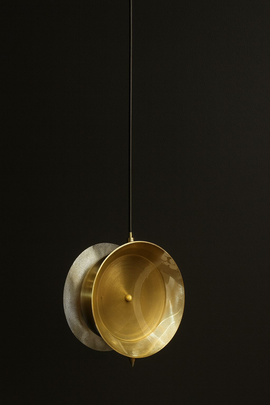 Golden Halo LED Pendant Light