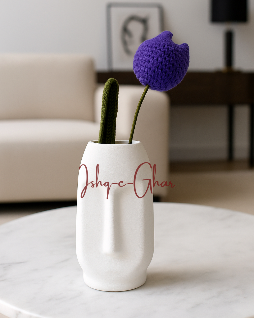 Mijaaz vase set with 3 tulips