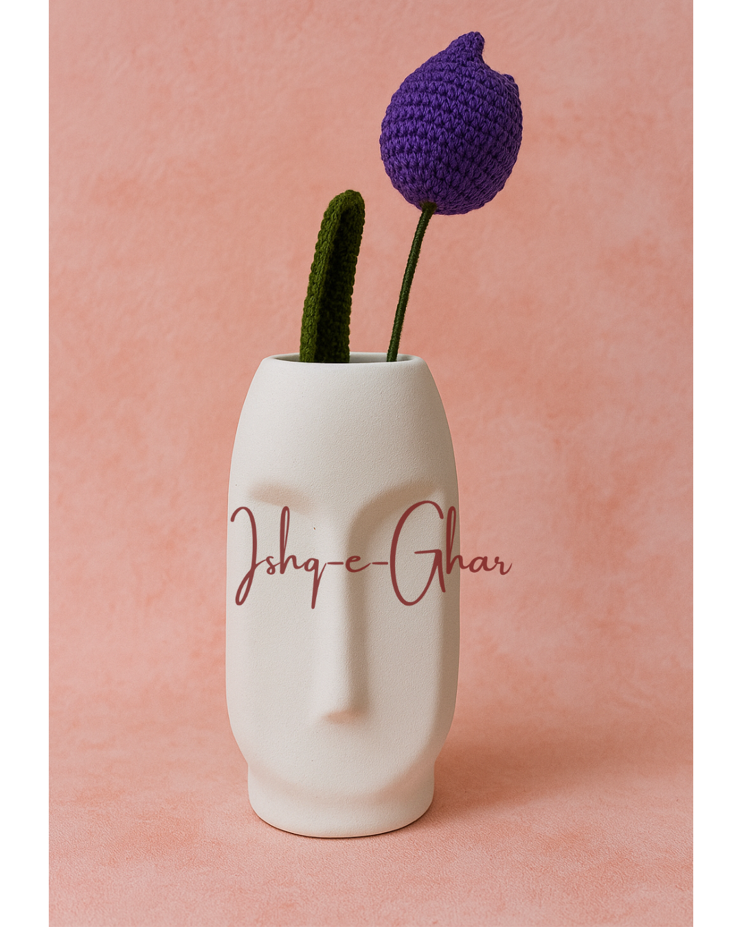 Bayaan White with Purple Tulip