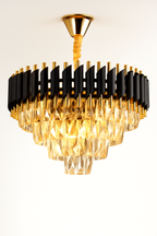 Black & Gold Mamba Round Chandelier