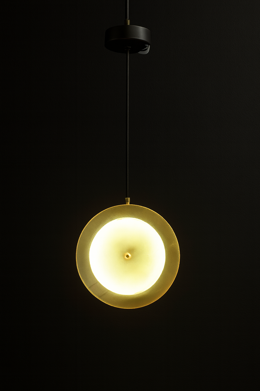 Golden Halo LED Pendant Light