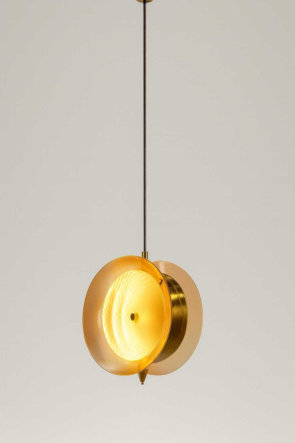 Golden Halo LED Pendant Light