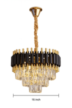 Black & Gold Mamba Round Chandelier