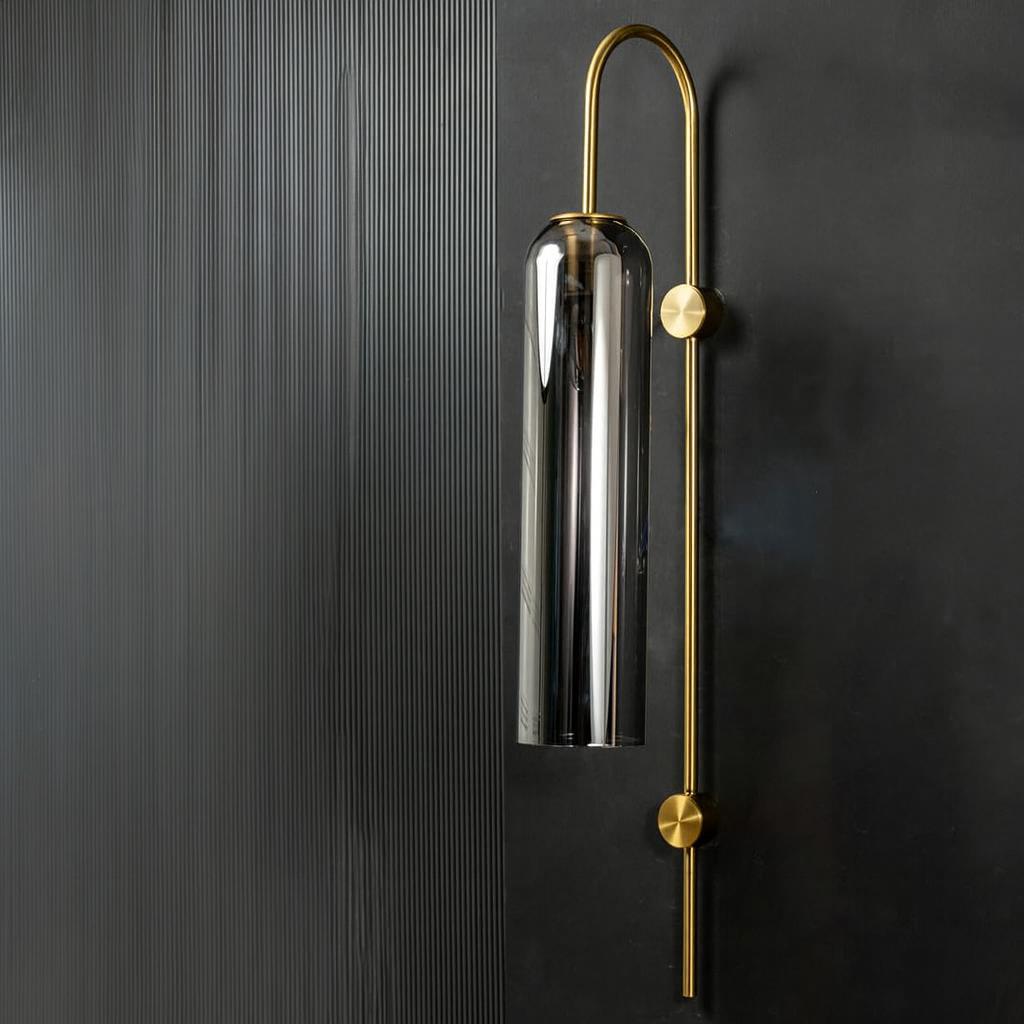 Smoke Silver Fablebrook Wall Light