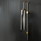 Smoke Silver Fablebrook Wall Light