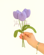 Lavender Tulip Crochet Flower