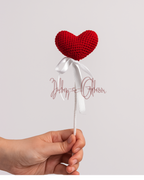 Guldaan Black with Red heart and 2 white daisy