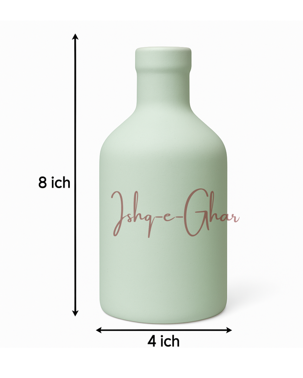 Khaaliq blue vase with Off white Tulip