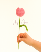 Bayaan Black With Pink Tulip