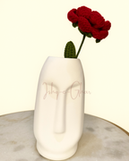 Bayaan white with red rose