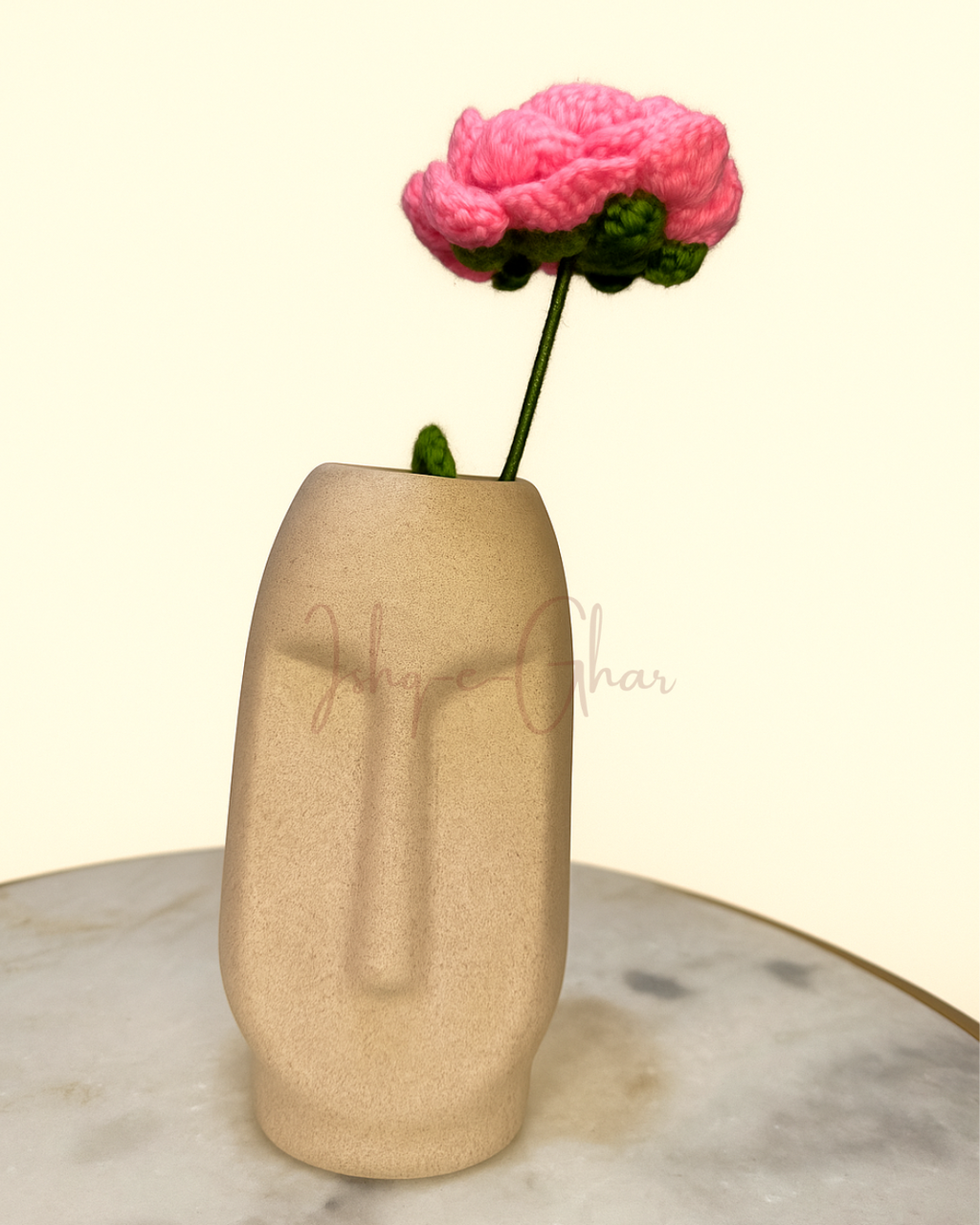 Bayaan beige with pink rose