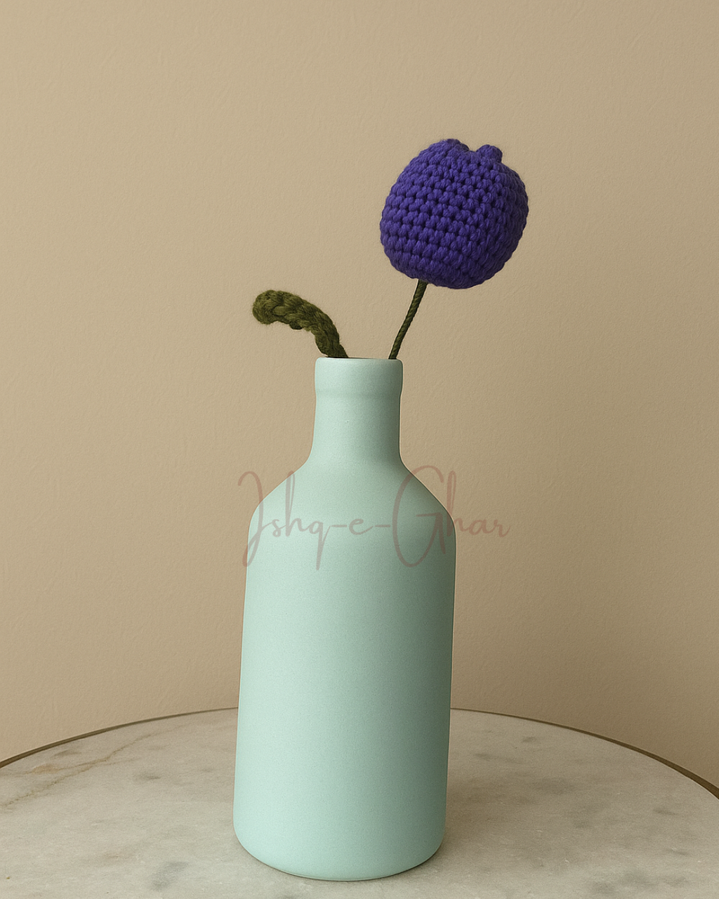 Khaaliq  vase purple tulip